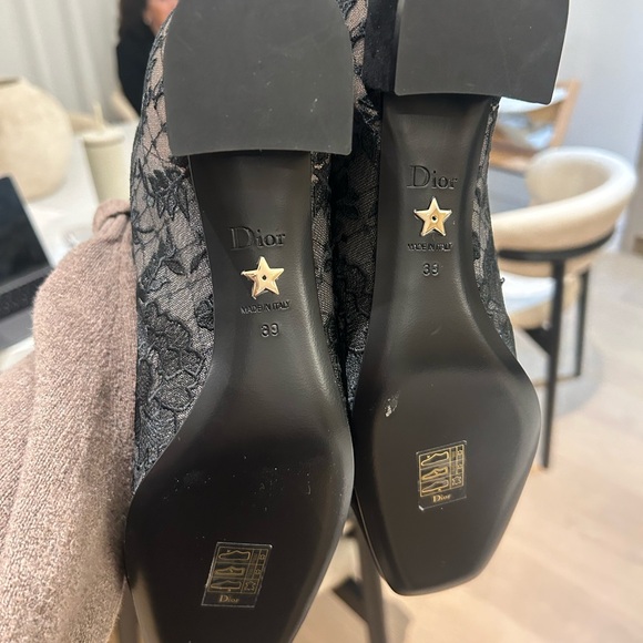 SOLD. Dior black lace boots. Never worn. Brand New. Purchased at Holt Renfrew. - Picture 3 of 8